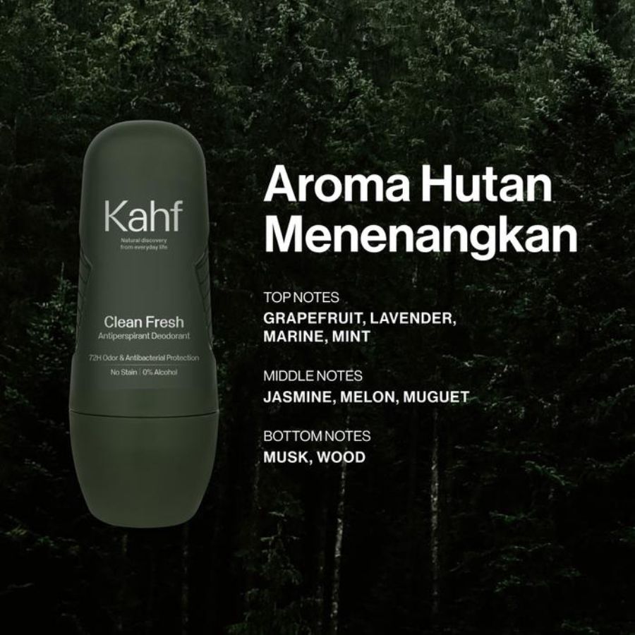 Kahf Clean Fresh Antisperspirant Deodorant Roll On 45ml