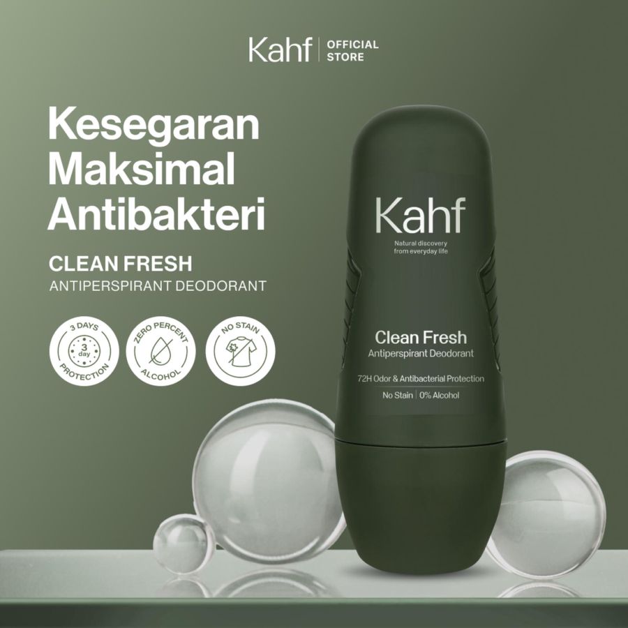 Kahf Clean Fresh Antisperspirant Deodorant Roll On 45ml