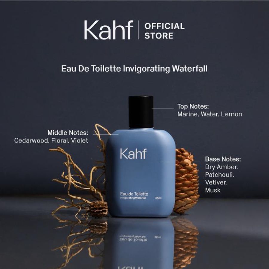 Kahf Invigorating Waterfall Eau De Toilette 35ml