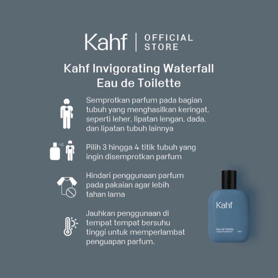 Kahf Invigorating Waterfall Eau De Toilette 35ml