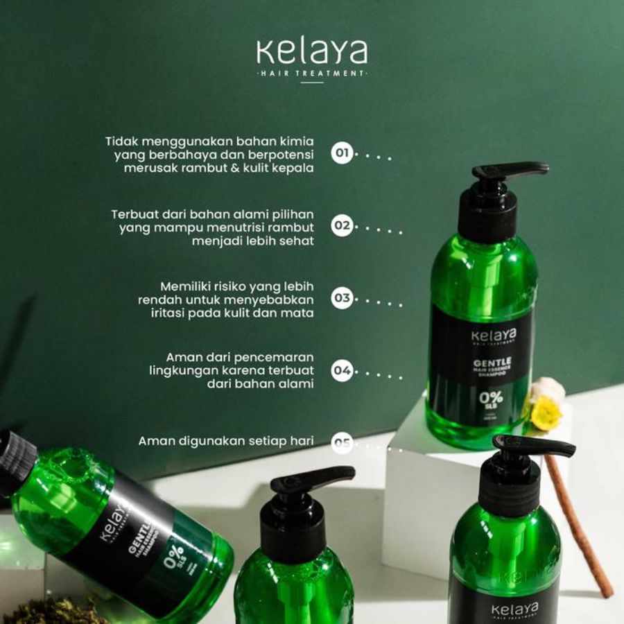 Kelaya Gentle Hair Essence Shampoo Non SLS 250ml