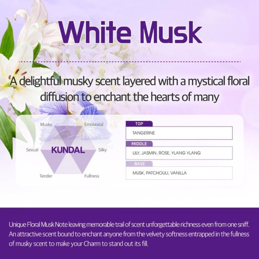 Kundal Scalp Care and Caffeine White Musk Shampoo 500ml