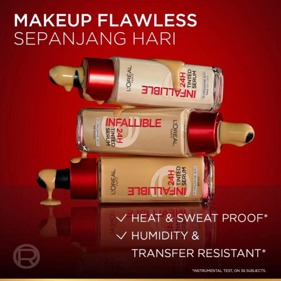 L'Oreal Paris Infallible 24H Tinted Serum 4-5 Medium Foundation 30ml