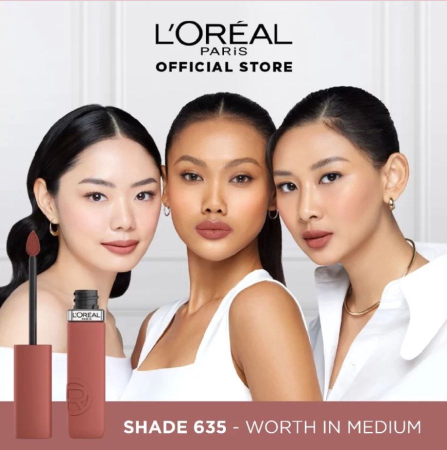 LOREAL Paris Infallible Matte Resistance 635 Worth It Medium Liquid Lipstik 7ml