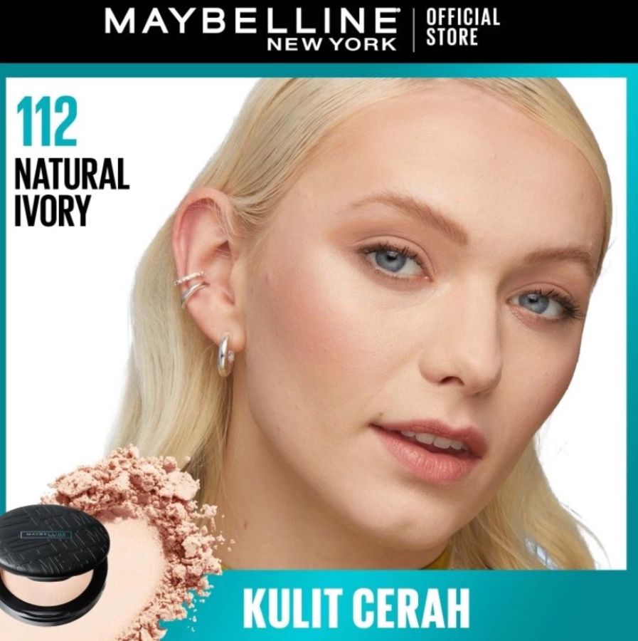 Maybelline FIT ME Matte 112 Natural Ivory Bedak Padat 6gram