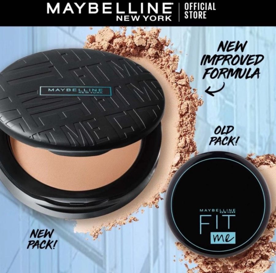 Maybelline FIT ME Matte 120 Classic Ivory Bedak Padat 6gram