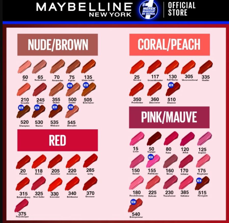 Maybelline Superstay Matte Ink 70 Amazonian Lipcream 5ml