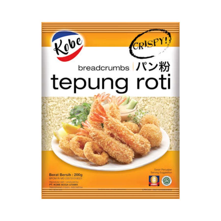 Kobe Breadcrumbs Tepung Roti Crispy 200gram