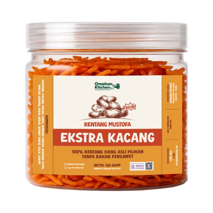 Omahan Kitchen Kentang Mustofa Ekstra Kacang Toples