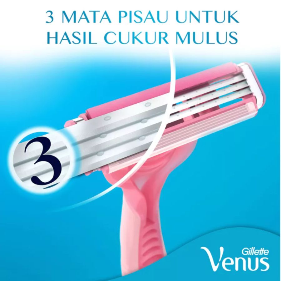 Gillette Simply Venus Basic Alat Cukur Wanita 2pcs 1pack