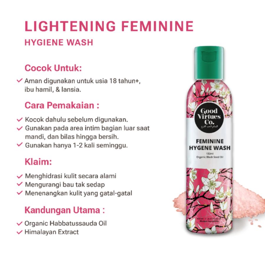 Good Virtues Co. Lightening Feminine Hygiene Wash 150ml
