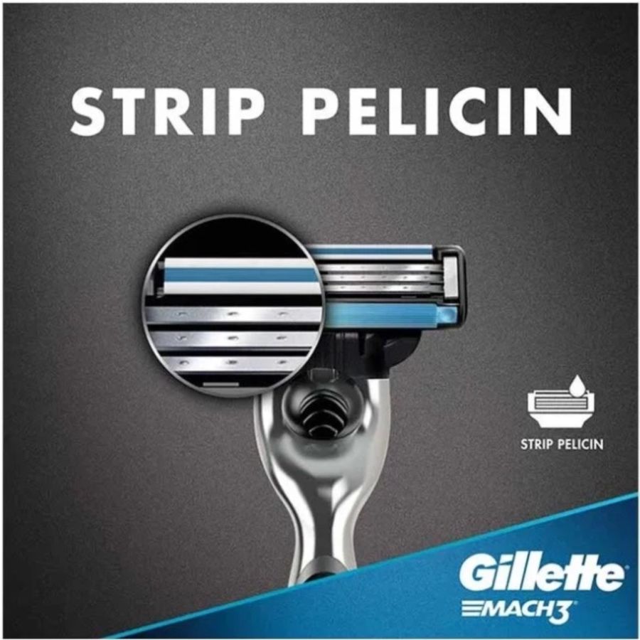 Gillette Mach 3 Triple Cartridge 2pcs 1pack