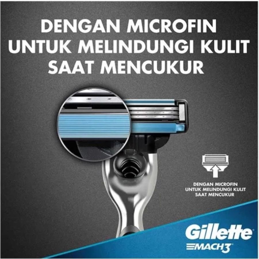 Gillette Mach 3 Triple Cartridge 2pcs 1pack