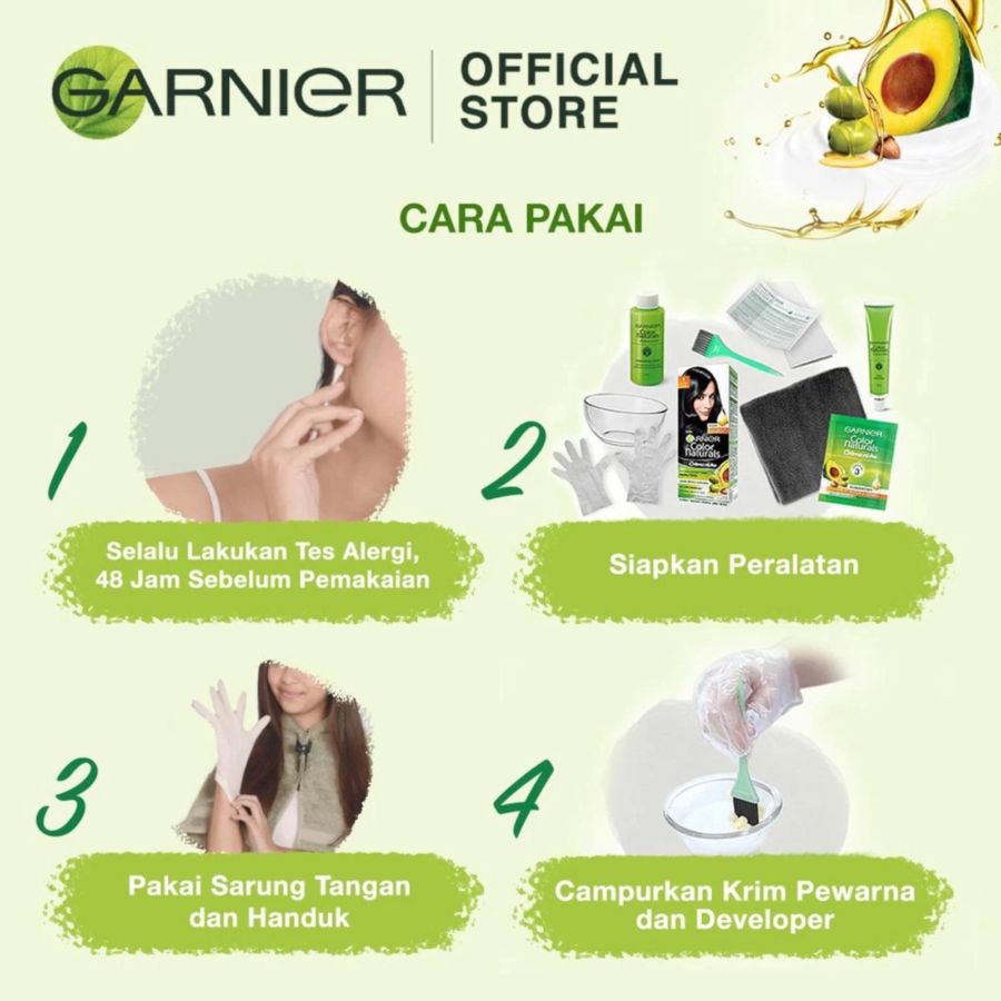 Garnier Creme Riche Coklat Kehitaman Hair Color Naturals 50ml