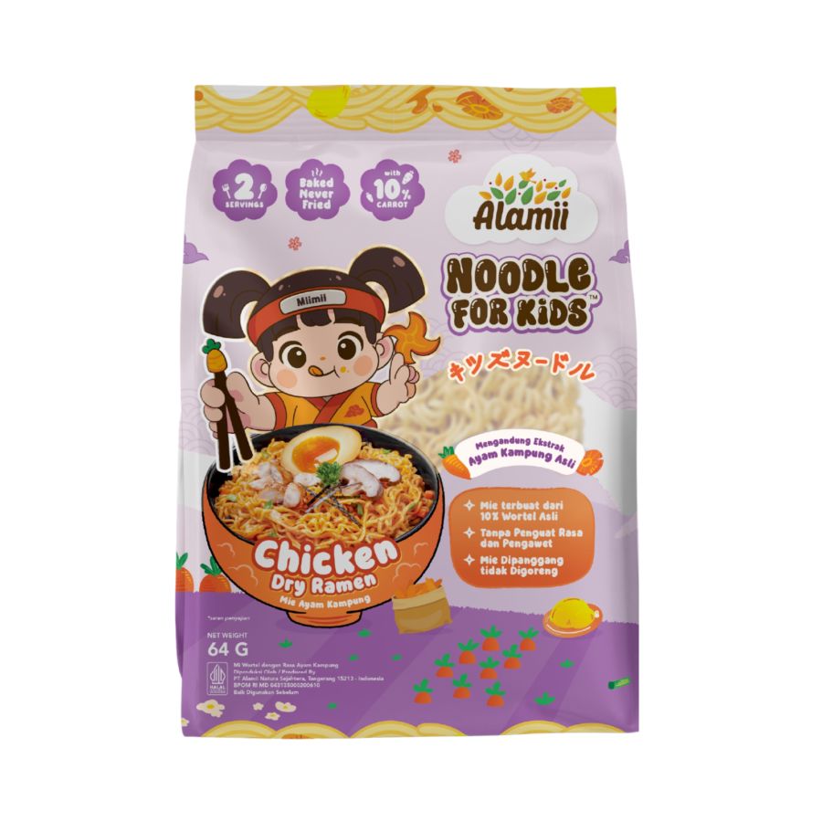 Alamii Chicken Dry Ramen Makanan Anak 64gram