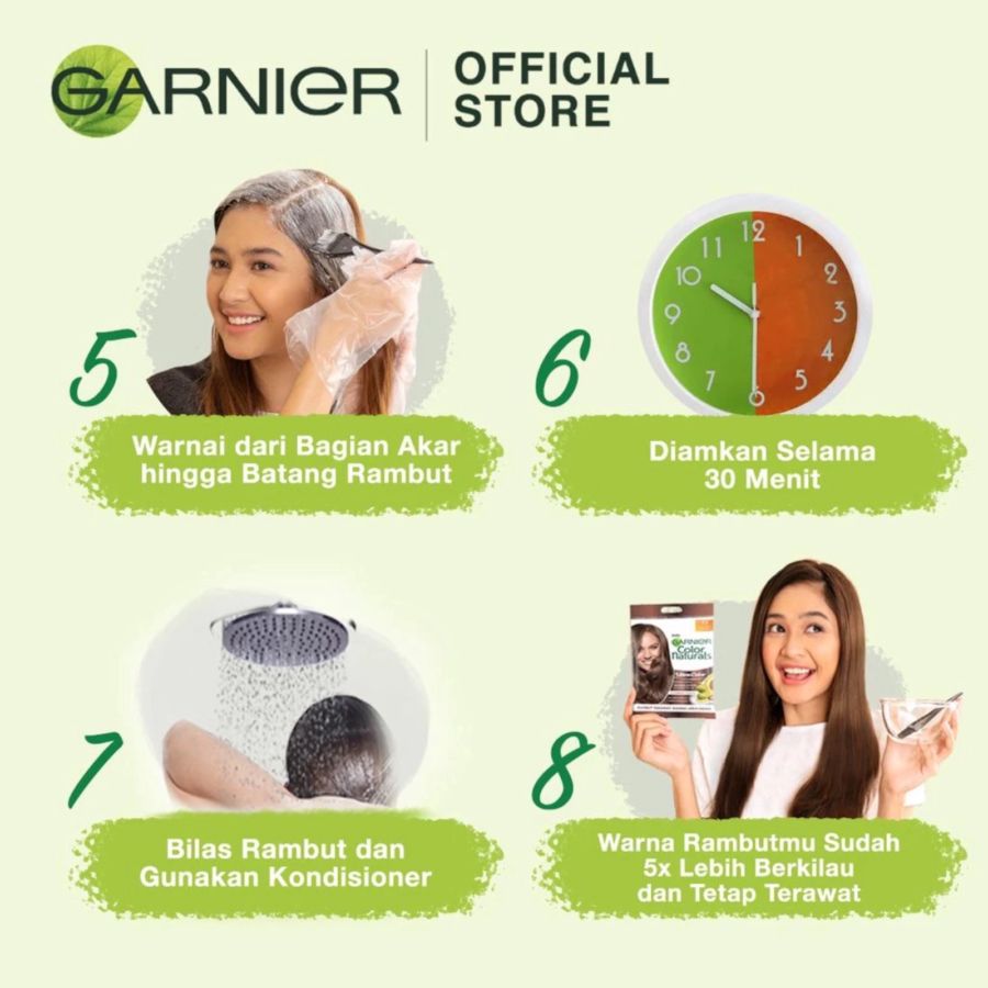 Garnier Creme Riche Coklat Kehitaman Hair Color Naturals 50ml