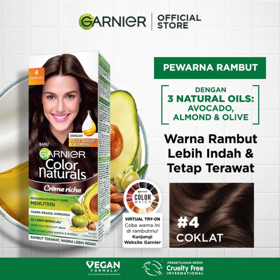 Garnier Creme Riche Coklat Hair Color Naturals 50ml