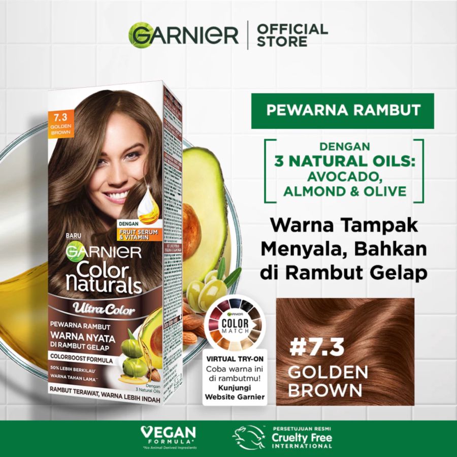 Garnier Color Naturals Hair Golden Brown 1pack