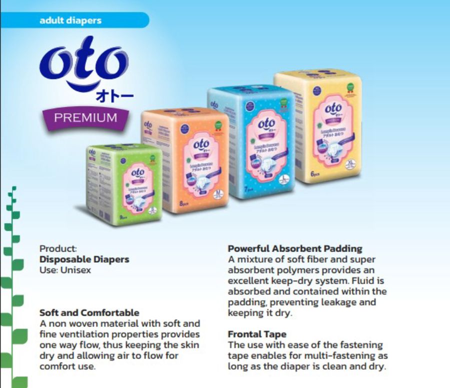 Oto Adult Diapers Popok Dewasa Premium L8S 1pack