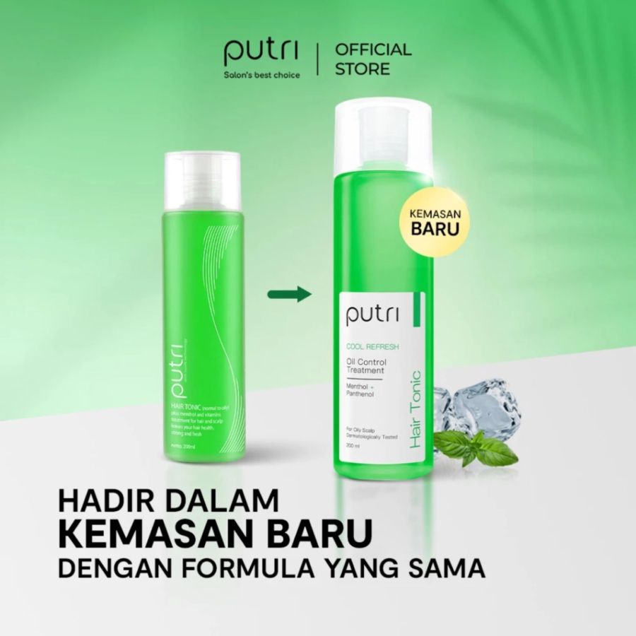 Putri Cool Refresh Oil Control Treatment Hair Tonic 450ml