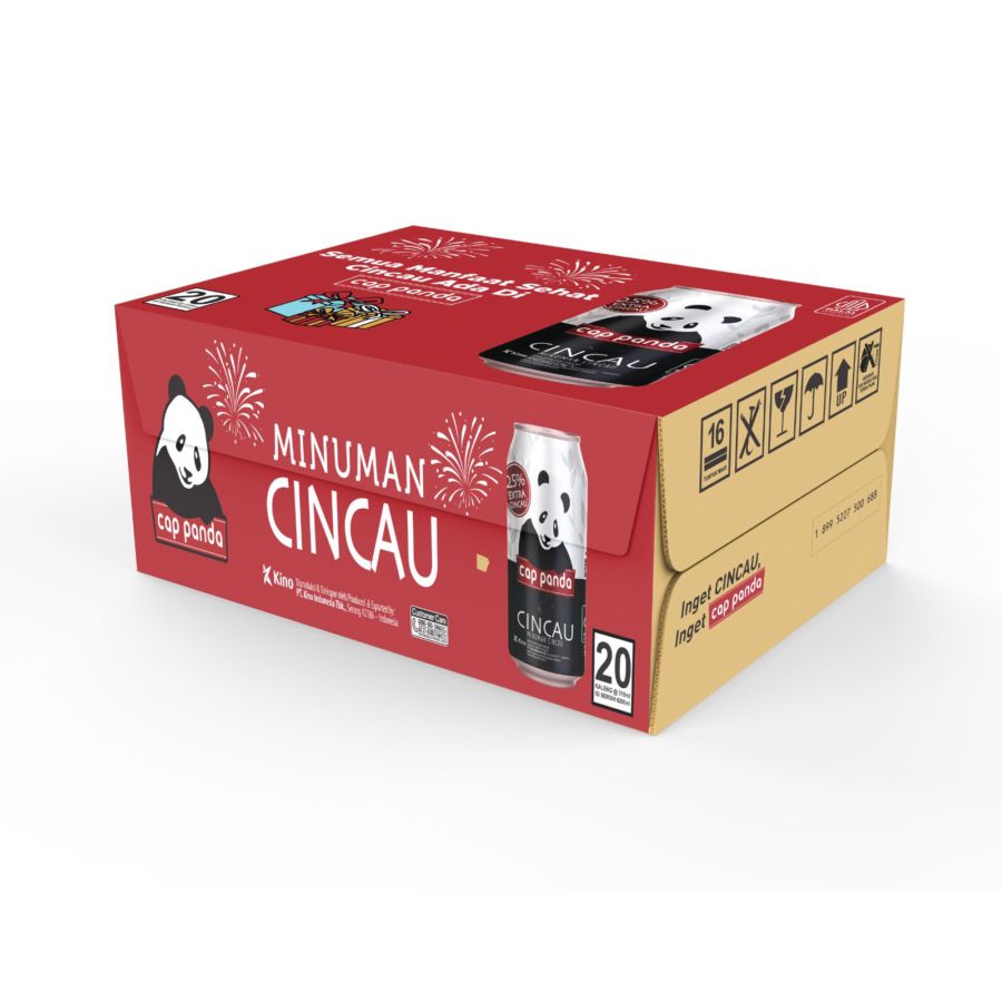 Cap Panda Grass Jelly Cincau Kaleng Dus Festive 310ml 20pcs