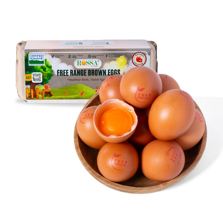 Rossa Farm Telur Ayam Free Range Brown Eggs 10butir