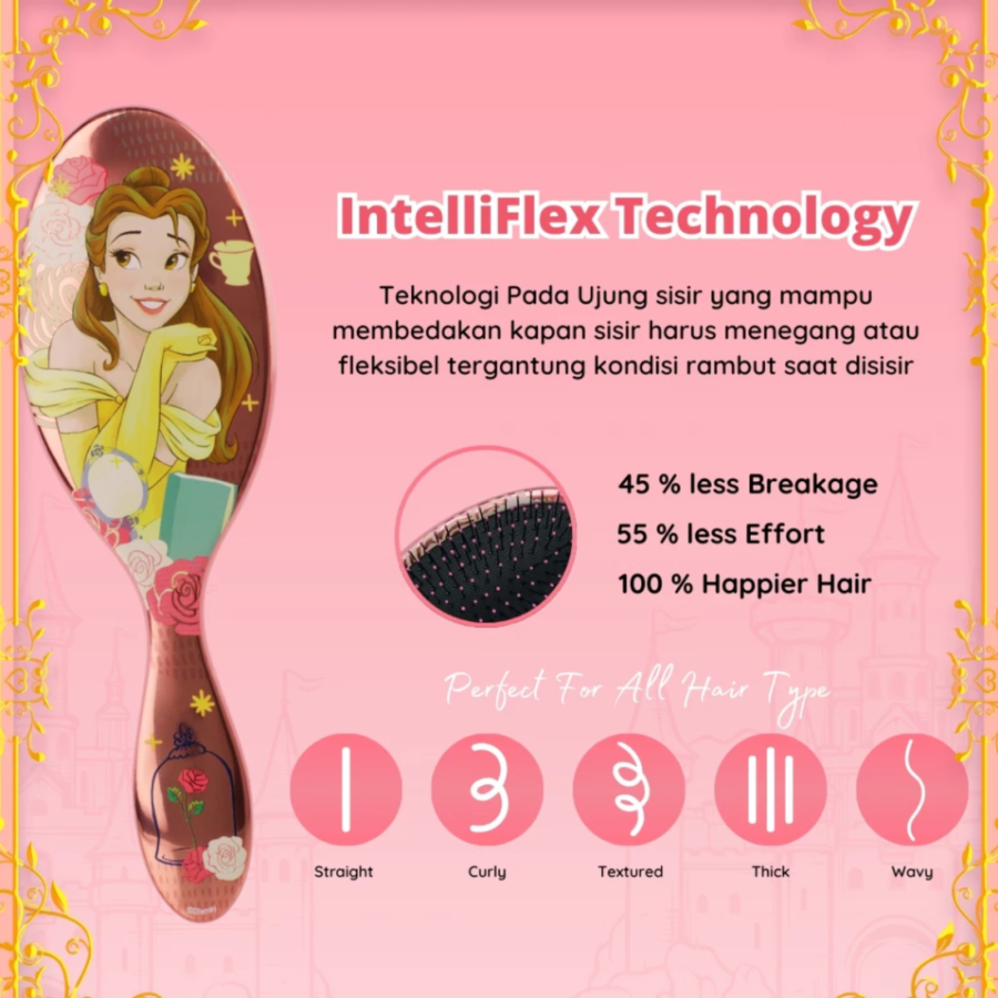 The Wet Brush Disney Princess Wholehearted Belle 1pcs