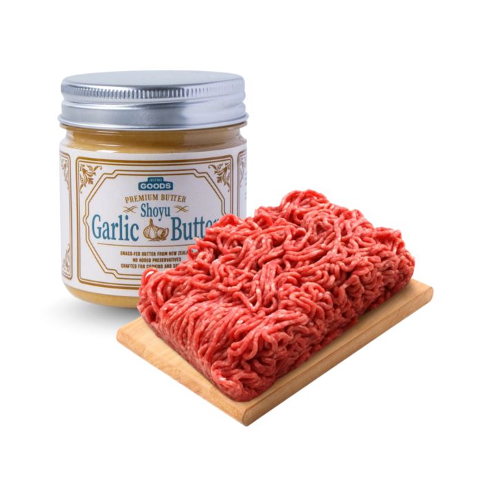 Ground Beef Angus Grassfed Meatboys 250gr & Shoyu Garlic Butter 100gr