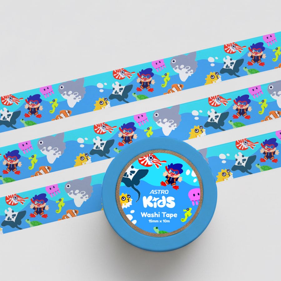 Washi Tape Airo in the Sea Astro Kids