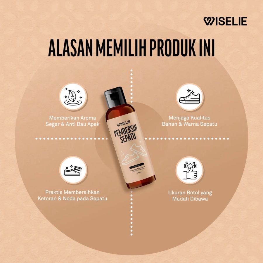 Wiselie Pembersih Sepatu Fuji Apple 100ml