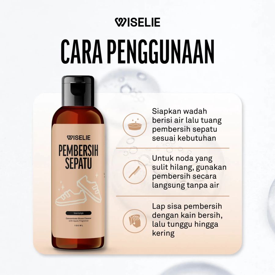 Wiselie Pembersih Sepatu Fuji Apple 100ml