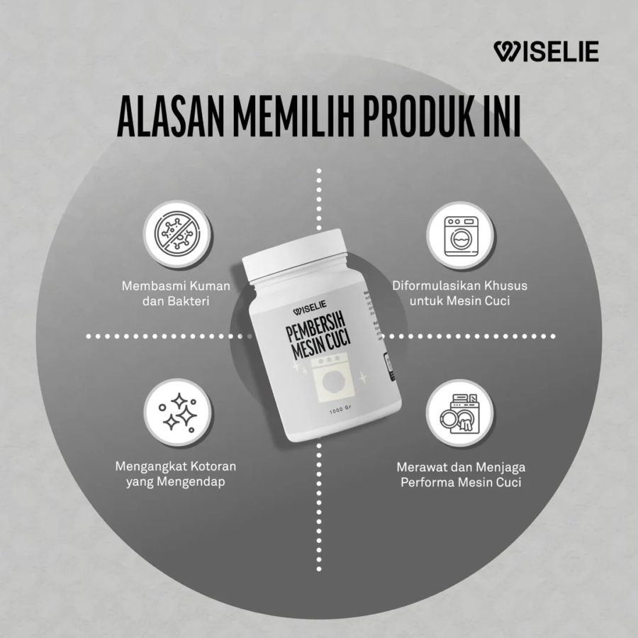Wiselie Pembersih Mesin Cuci 500gram