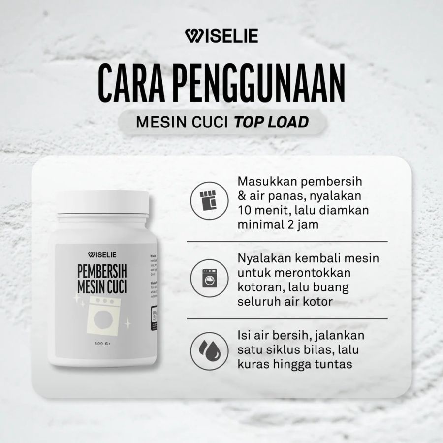 Wiselie Pembersih Mesin Cuci 500gram