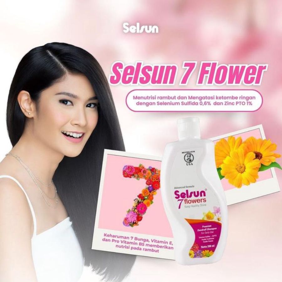 Selsun 7 Flowers Keep Healthy Shine Premium Dandruff Shampoo 200ml