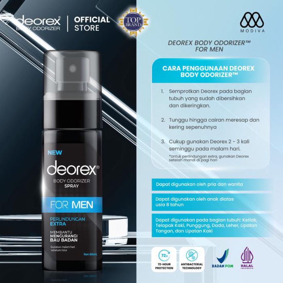 Deorex For Men Body Odorizer Spray 60ml