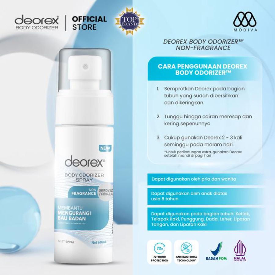 Deorex Nonfragrance Body Odorizer Spray 60ml