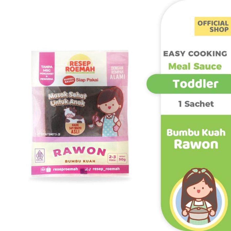 Resep Roemah Bumbu Instant Anak Kuah Rawon 50gram