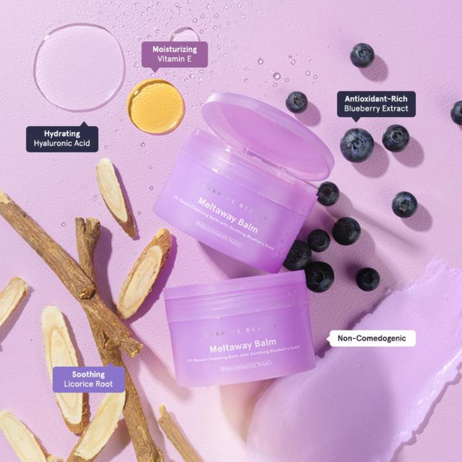 Dear Me Beauty Cleansing Balm - Meltaway Balm Blueberry (Hyaluronic Acid) 100 gr