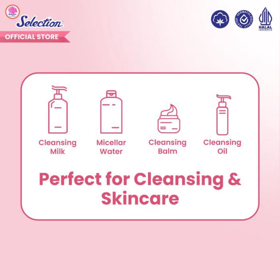 Selection Round Facial Cotton 80pcs