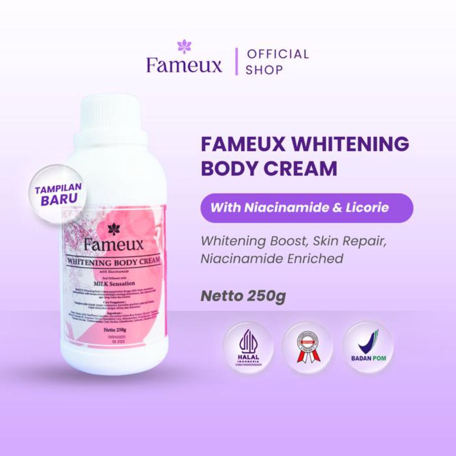 Fameux Brightening Body Cream 250ml