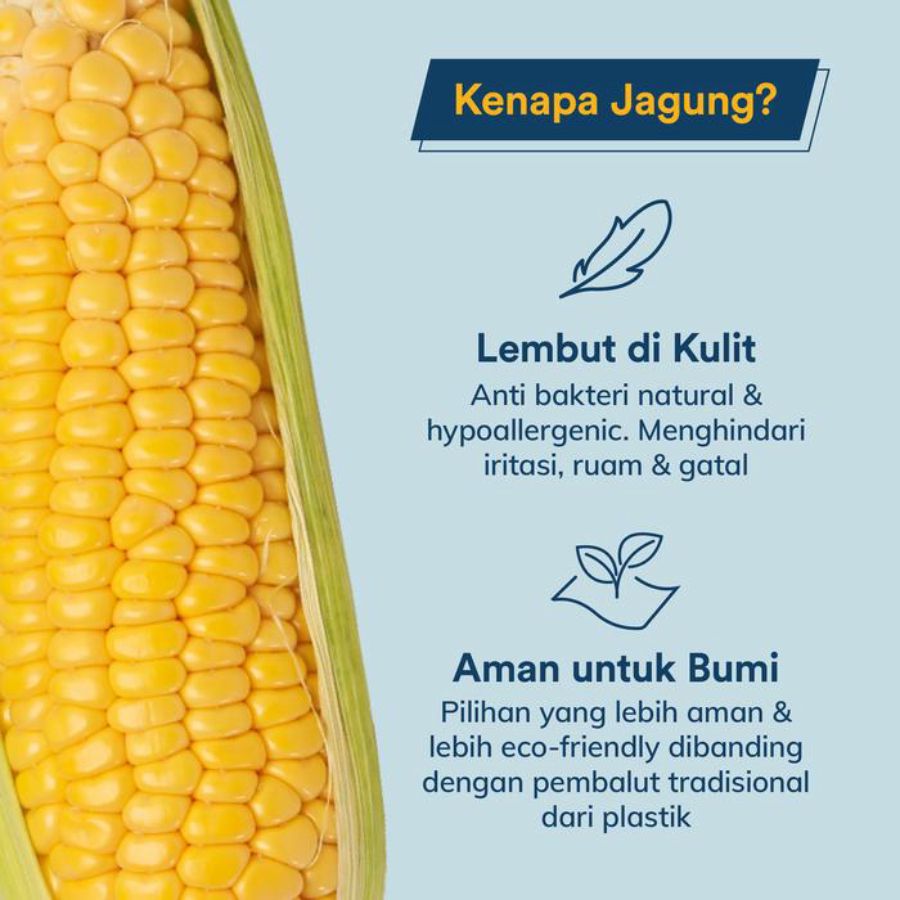 Blood Corn Liner Unscented 0.1cm Pembalut Wanita 30pcs