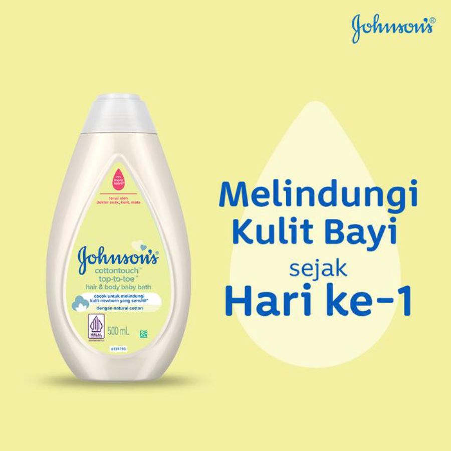 Johnson's Top to Toe Hair & Body Bath Cottontouch 500ml