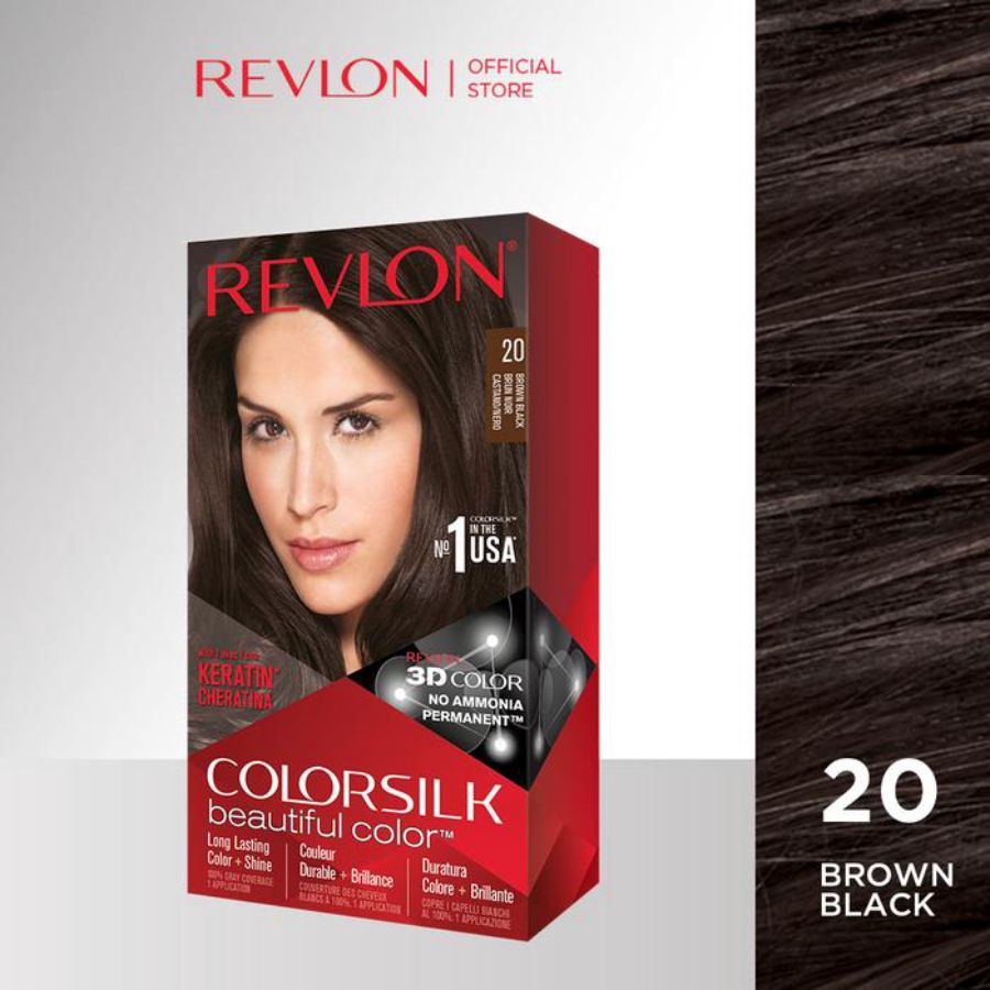 Revlon Colorsilk Brown Black Hair Color 194gram