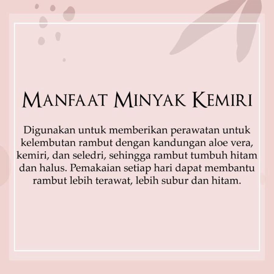 Cultusia Minyak Kemiri Perawatan Rambut 75ml