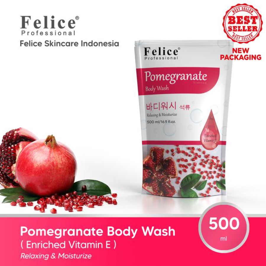 Felice Pomegranate Scented Body Wash 500ml