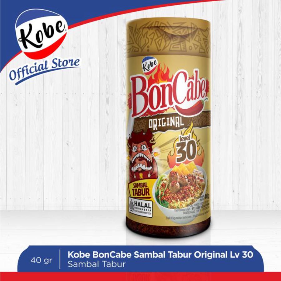 Kobe Boncabe Sambal Tabur Original Level 30 40gram