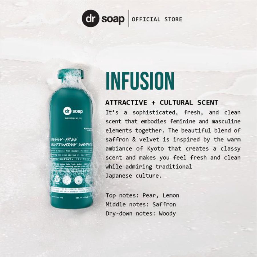 Dr Soap Messy Free Nourishing Infusion Shampoo 400ml
