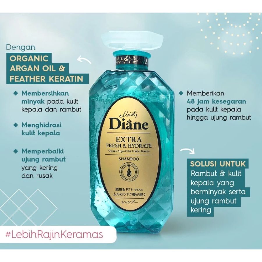 Moist Diane Extra Fresh & Hydrate Shampoo 450ml