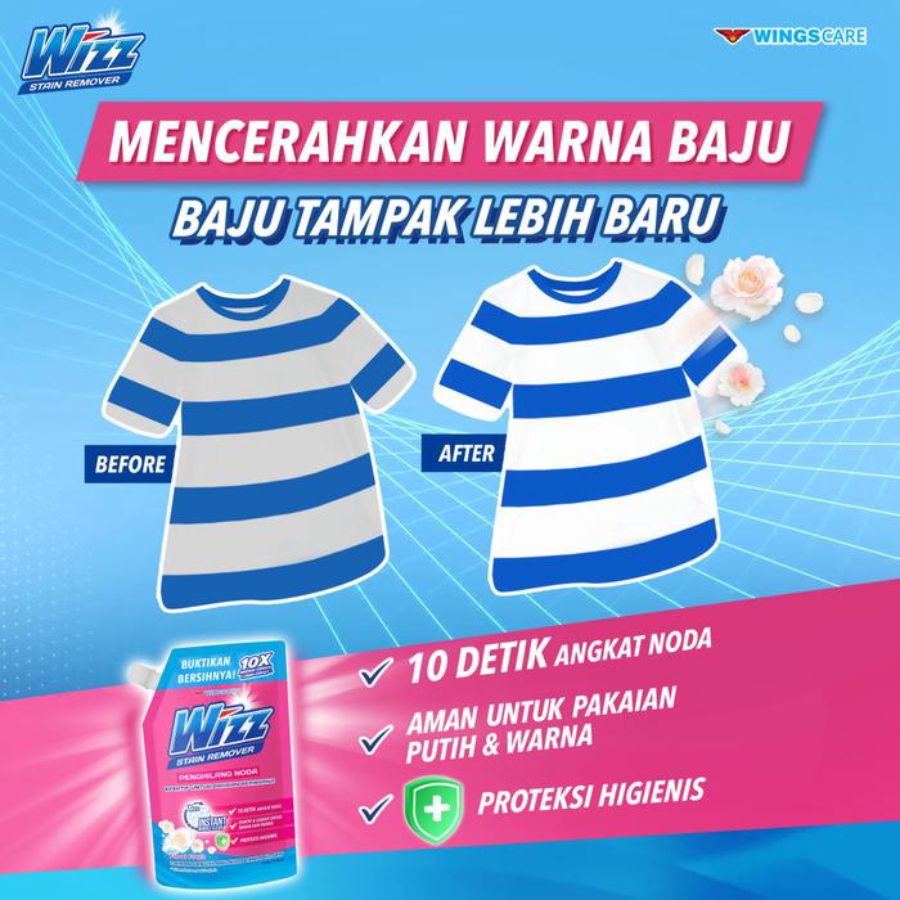 Wizz Floral Fresh Stain Remover 750 ml 1pcs