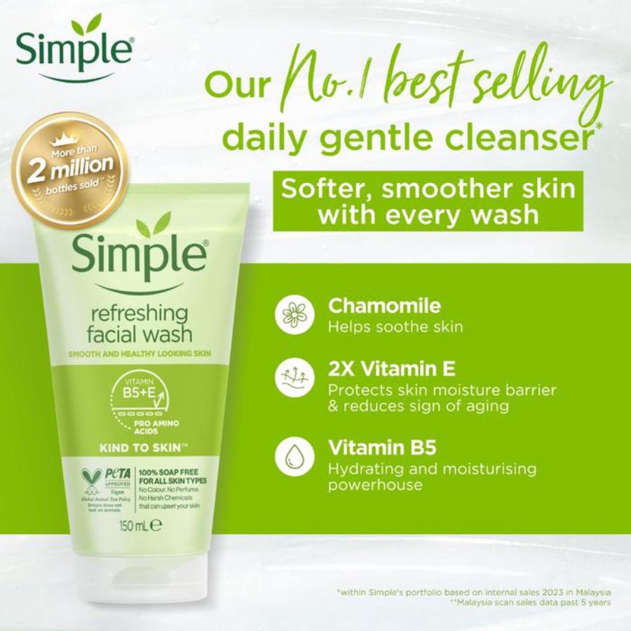 Simple Gel Refreshing Facial Wash 150ml
